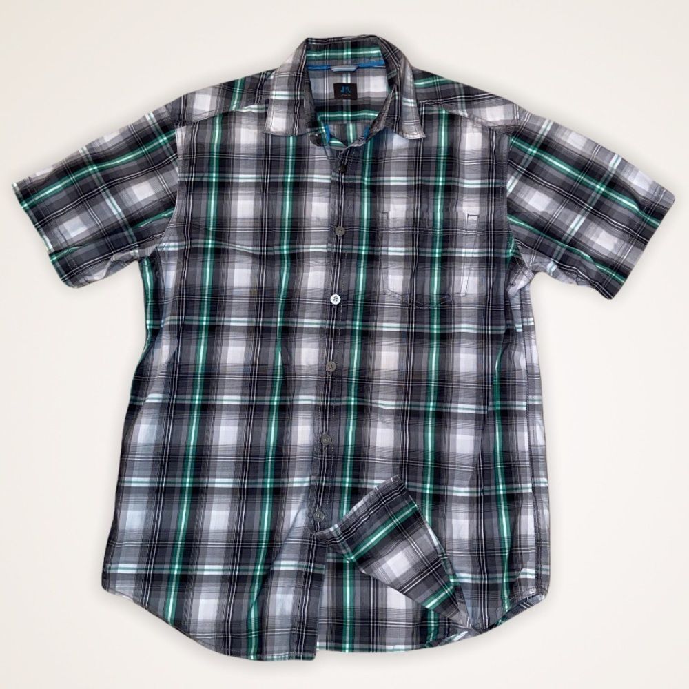 JKL Jelly Bean Plaid Button Down Cotton Shirt